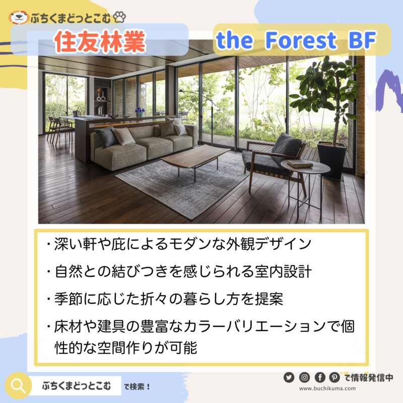 住友林業：「The Forest BF（ザ フォレスト ビーエフ）」
