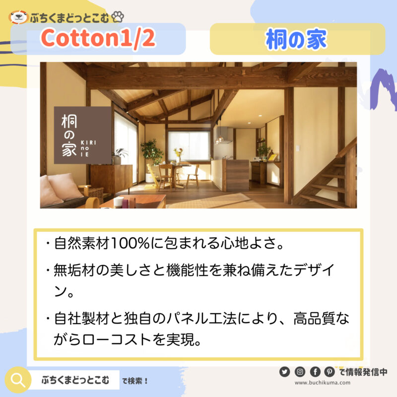 cotton1/2：「桐の家」