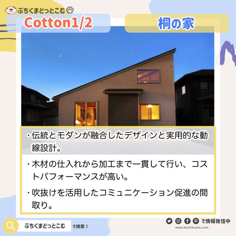 cotton1/2：「桐の家モデルハウス」