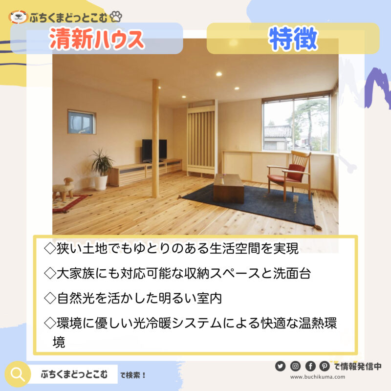 清新ハウス：「36坪若蔵wakura - 光冷暖搭載のスクエアな家」